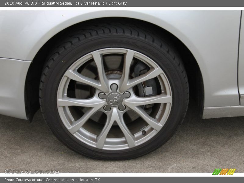Ice Silver Metallic / Light Gray 2010 Audi A6 3.0 TFSI quattro Sedan