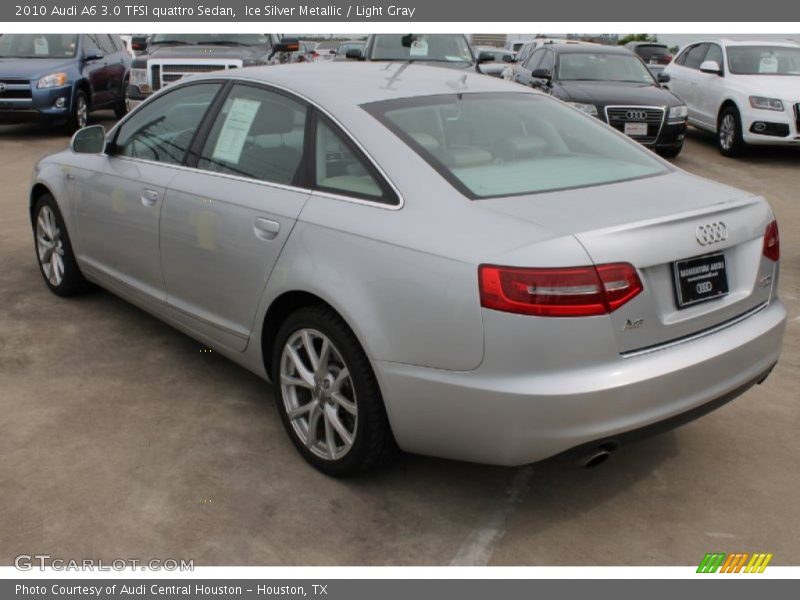 Ice Silver Metallic / Light Gray 2010 Audi A6 3.0 TFSI quattro Sedan