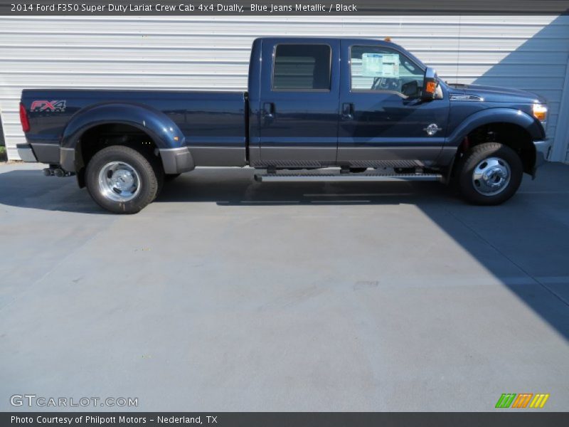  2014 F350 Super Duty Lariat Crew Cab 4x4 Dually Blue Jeans Metallic