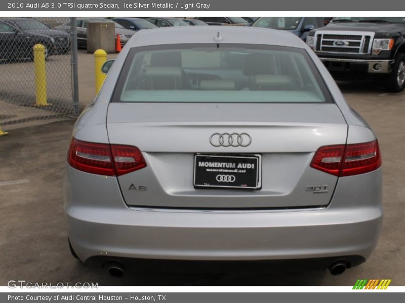 Ice Silver Metallic / Light Gray 2010 Audi A6 3.0 TFSI quattro Sedan