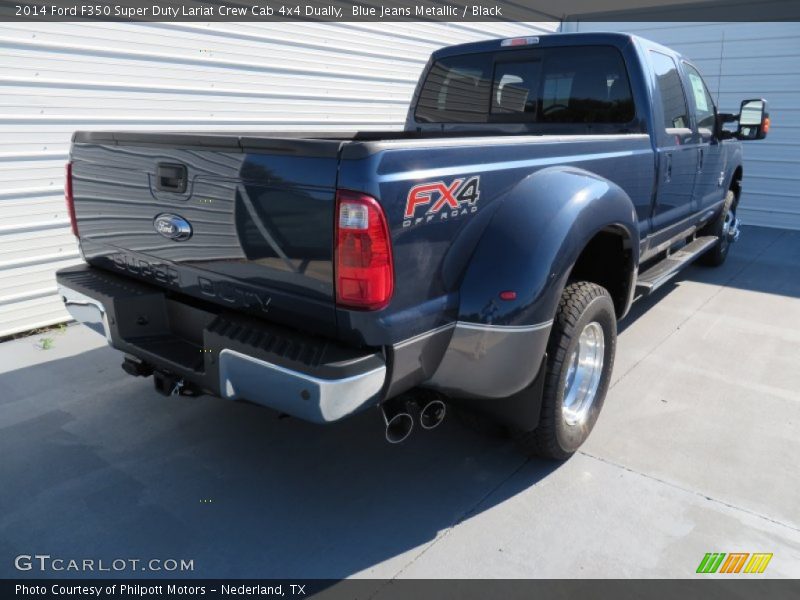  2014 F350 Super Duty Lariat Crew Cab 4x4 Dually Blue Jeans Metallic