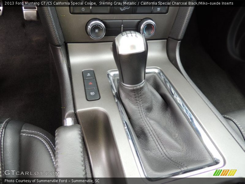 Sterling Gray Metallic / California Special Charcoal Black/Miko-suede Inserts 2013 Ford Mustang GT/CS California Special Coupe