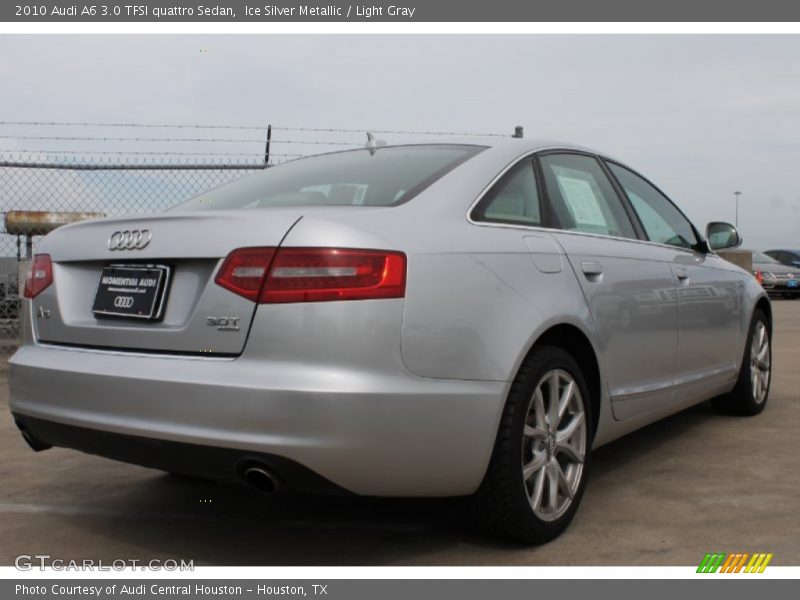 Ice Silver Metallic / Light Gray 2010 Audi A6 3.0 TFSI quattro Sedan