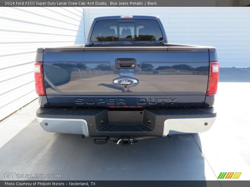 Blue Jeans Metallic / Black 2014 Ford F350 Super Duty Lariat Crew Cab 4x4 Dually