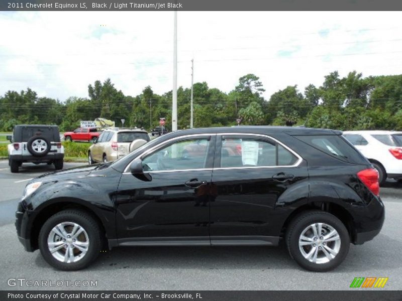 Black / Light Titanium/Jet Black 2011 Chevrolet Equinox LS