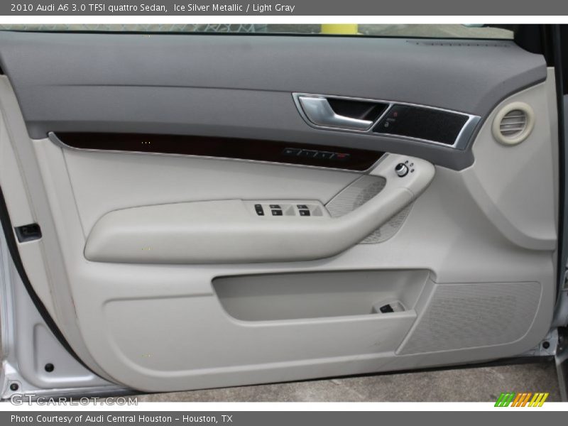 Ice Silver Metallic / Light Gray 2010 Audi A6 3.0 TFSI quattro Sedan