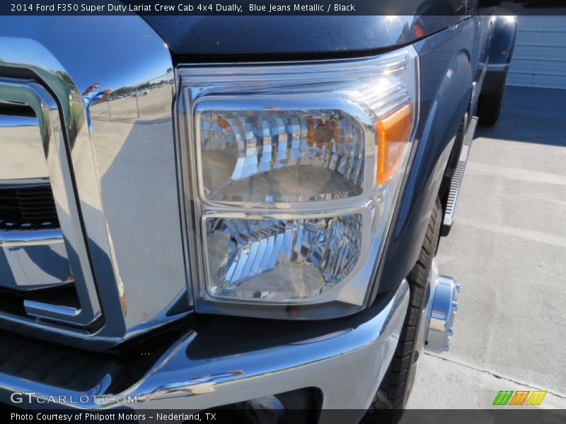 Blue Jeans Metallic / Black 2014 Ford F350 Super Duty Lariat Crew Cab 4x4 Dually