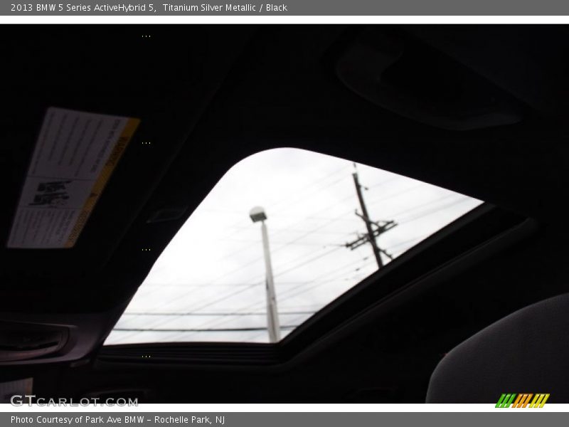 Titanium Silver Metallic / Black 2013 BMW 5 Series ActiveHybrid 5
