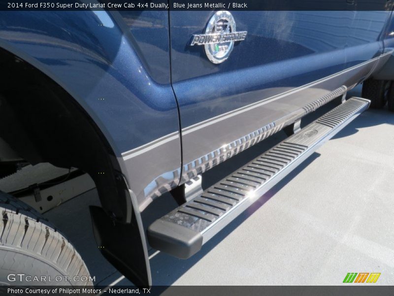 Blue Jeans Metallic / Black 2014 Ford F350 Super Duty Lariat Crew Cab 4x4 Dually