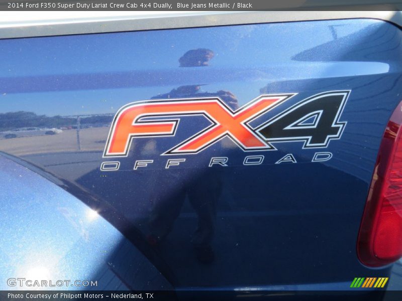 Blue Jeans Metallic / Black 2014 Ford F350 Super Duty Lariat Crew Cab 4x4 Dually