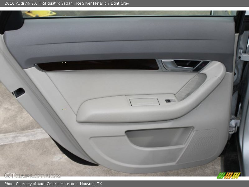 Ice Silver Metallic / Light Gray 2010 Audi A6 3.0 TFSI quattro Sedan
