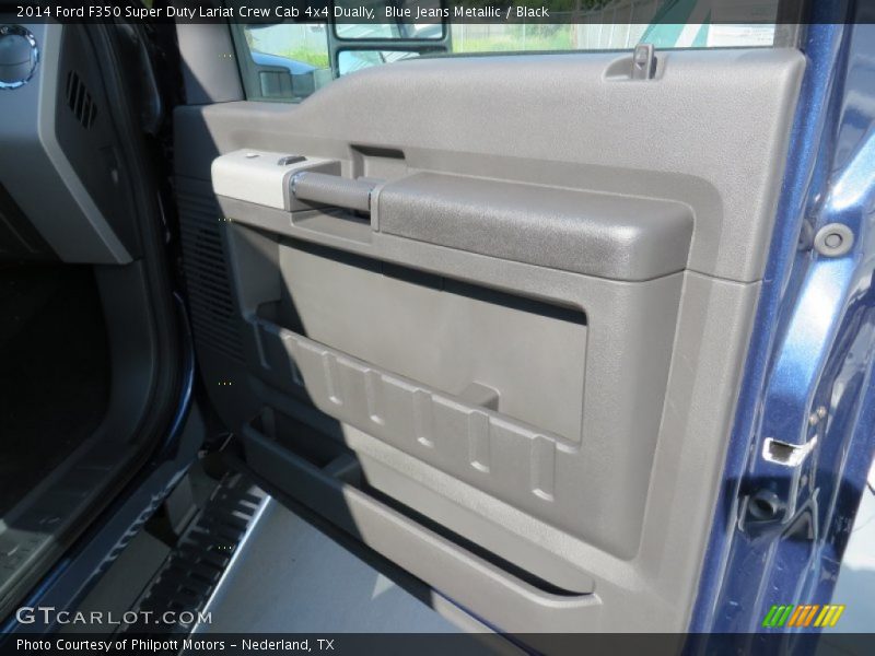 Blue Jeans Metallic / Black 2014 Ford F350 Super Duty Lariat Crew Cab 4x4 Dually