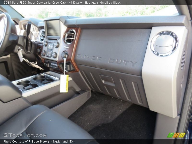 Blue Jeans Metallic / Black 2014 Ford F350 Super Duty Lariat Crew Cab 4x4 Dually