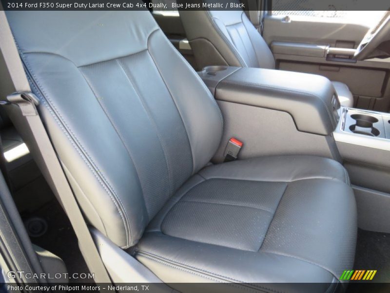 Blue Jeans Metallic / Black 2014 Ford F350 Super Duty Lariat Crew Cab 4x4 Dually