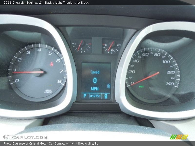 Black / Light Titanium/Jet Black 2011 Chevrolet Equinox LS