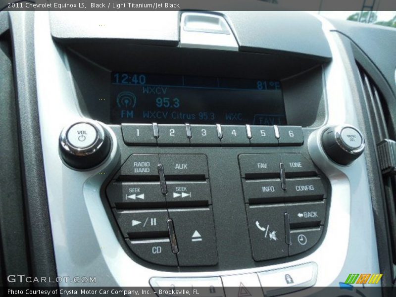 Black / Light Titanium/Jet Black 2011 Chevrolet Equinox LS