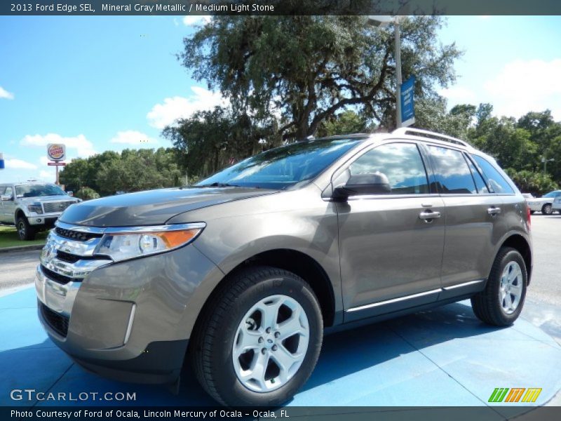 Mineral Gray Metallic / Medium Light Stone 2013 Ford Edge SEL