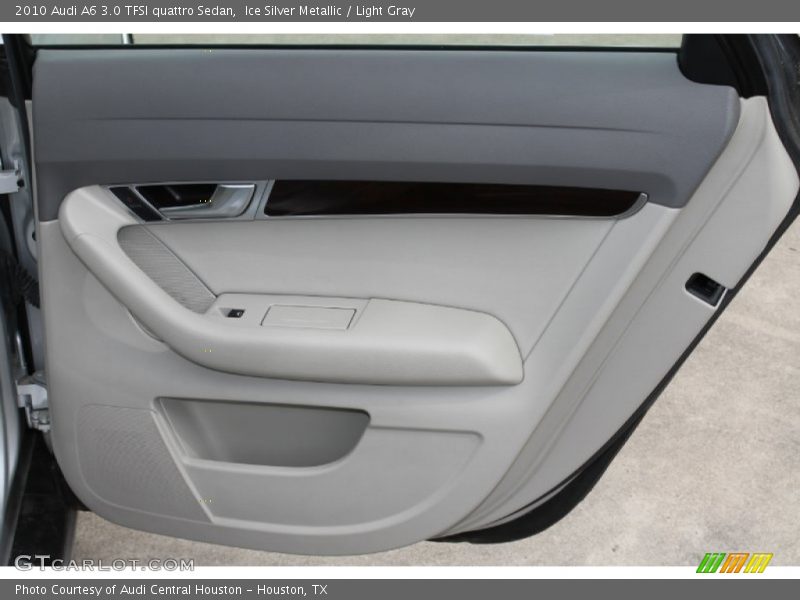 Ice Silver Metallic / Light Gray 2010 Audi A6 3.0 TFSI quattro Sedan