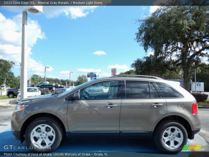 Mineral Gray Metallic / Medium Light Stone 2013 Ford Edge SEL