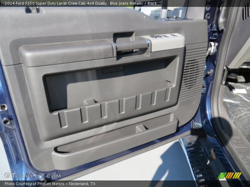 Blue Jeans Metallic / Black 2014 Ford F350 Super Duty Lariat Crew Cab 4x4 Dually