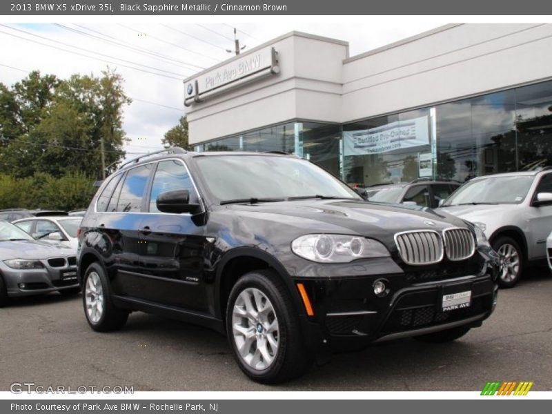 Black Sapphire Metallic / Cinnamon Brown 2013 BMW X5 xDrive 35i