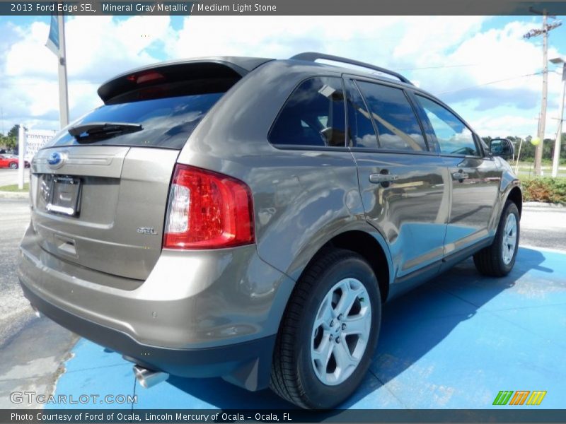Mineral Gray Metallic / Medium Light Stone 2013 Ford Edge SEL