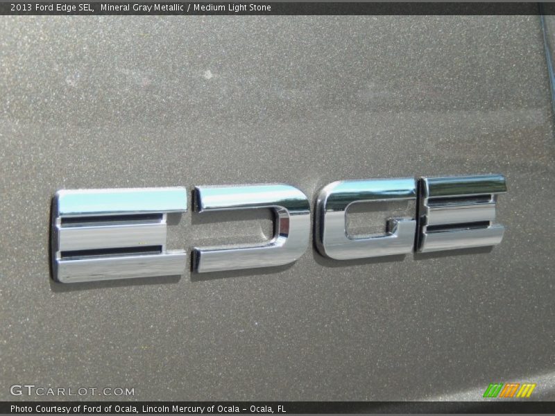 Mineral Gray Metallic / Medium Light Stone 2013 Ford Edge SEL