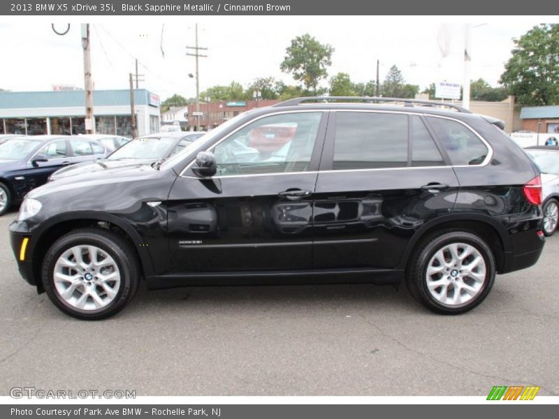 Black Sapphire Metallic / Cinnamon Brown 2013 BMW X5 xDrive 35i