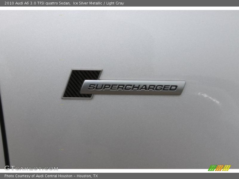 Ice Silver Metallic / Light Gray 2010 Audi A6 3.0 TFSI quattro Sedan