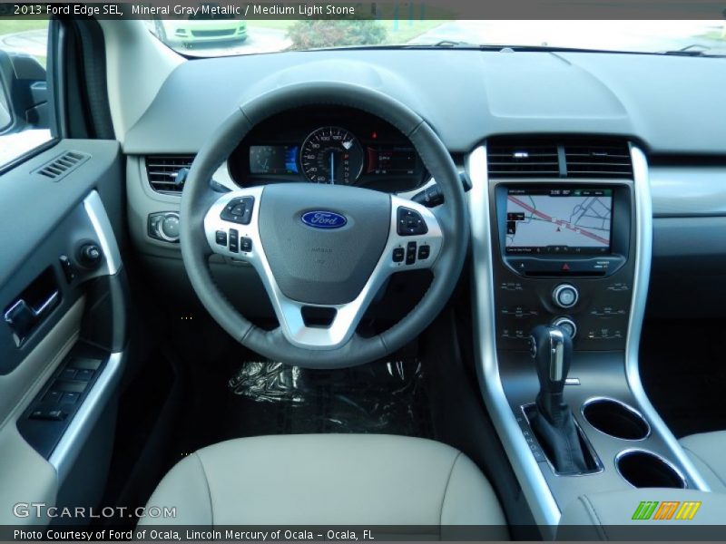 Mineral Gray Metallic / Medium Light Stone 2013 Ford Edge SEL