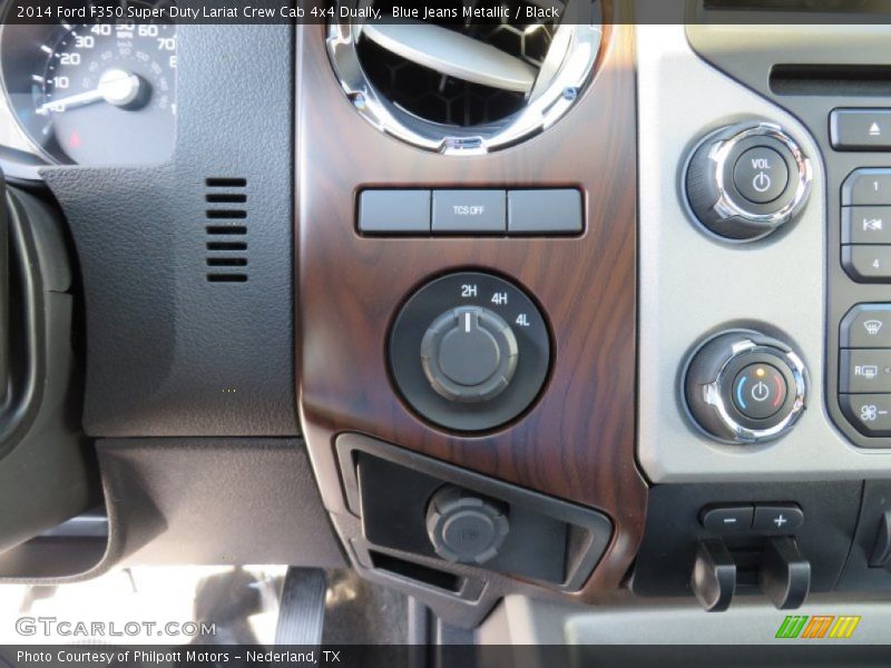 Blue Jeans Metallic / Black 2014 Ford F350 Super Duty Lariat Crew Cab 4x4 Dually