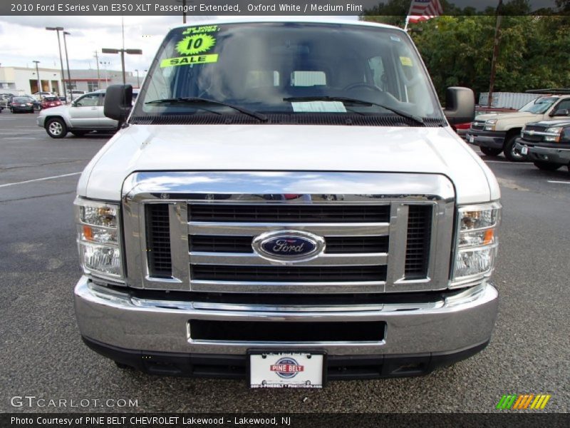Oxford White / Medium Flint 2010 Ford E Series Van E350 XLT Passenger Extended