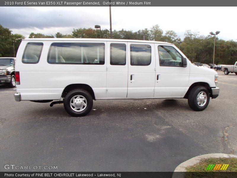 Oxford White / Medium Flint 2010 Ford E Series Van E350 XLT Passenger Extended