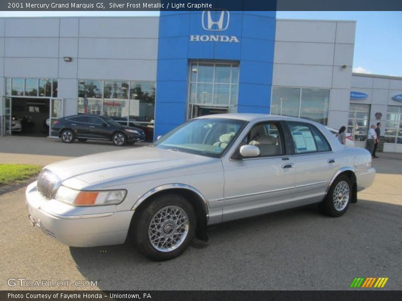 Silver Frost Metallic / Light Graphite 2001 Mercury Grand Marquis GS