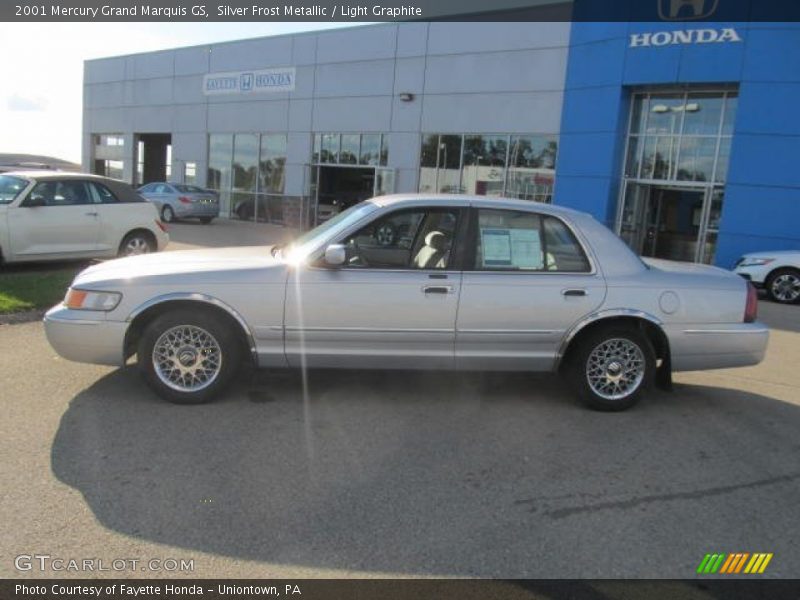 Silver Frost Metallic / Light Graphite 2001 Mercury Grand Marquis GS