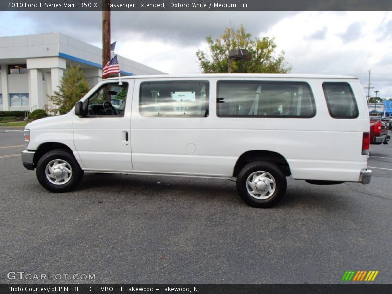 Oxford White / Medium Flint 2010 Ford E Series Van E350 XLT Passenger Extended