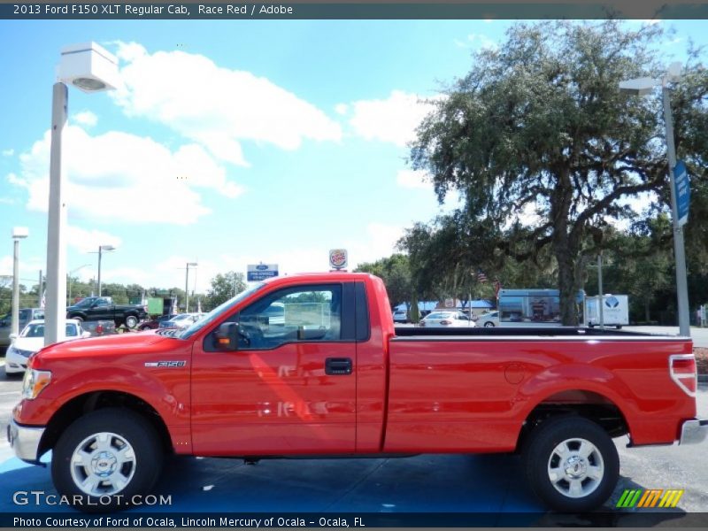 Race Red / Adobe 2013 Ford F150 XLT Regular Cab