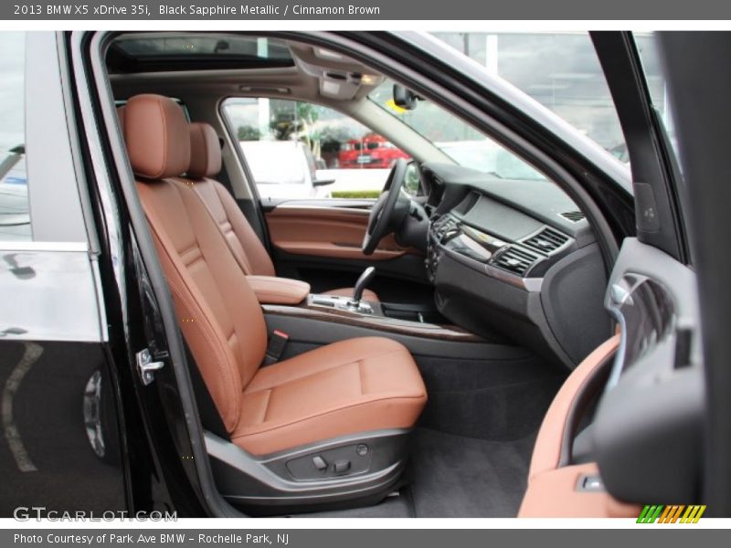 Black Sapphire Metallic / Cinnamon Brown 2013 BMW X5 xDrive 35i