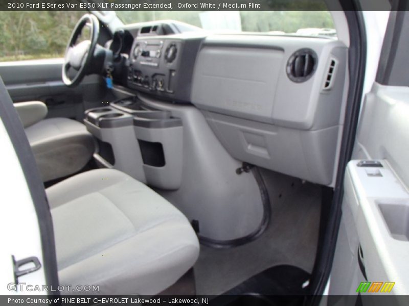 Oxford White / Medium Flint 2010 Ford E Series Van E350 XLT Passenger Extended