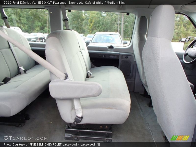 Oxford White / Medium Flint 2010 Ford E Series Van E350 XLT Passenger Extended