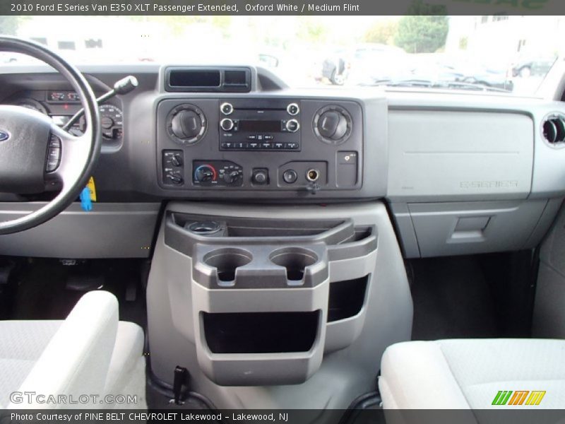 Oxford White / Medium Flint 2010 Ford E Series Van E350 XLT Passenger Extended
