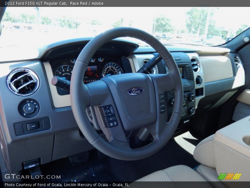 Race Red / Adobe 2013 Ford F150 XLT Regular Cab