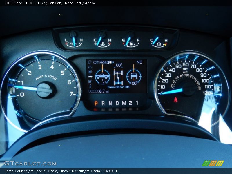 Race Red / Adobe 2013 Ford F150 XLT Regular Cab