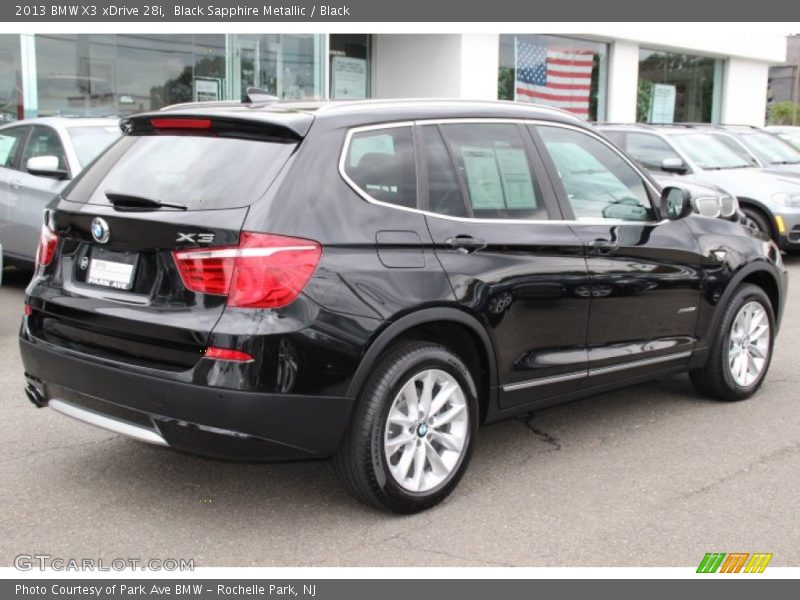 Black Sapphire Metallic / Black 2013 BMW X3 xDrive 28i