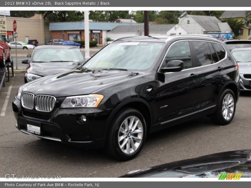 Black Sapphire Metallic / Black 2013 BMW X3 xDrive 28i