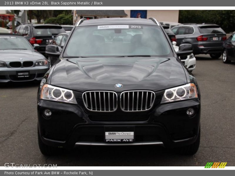 Black Sapphire Metallic / Black 2013 BMW X3 xDrive 28i