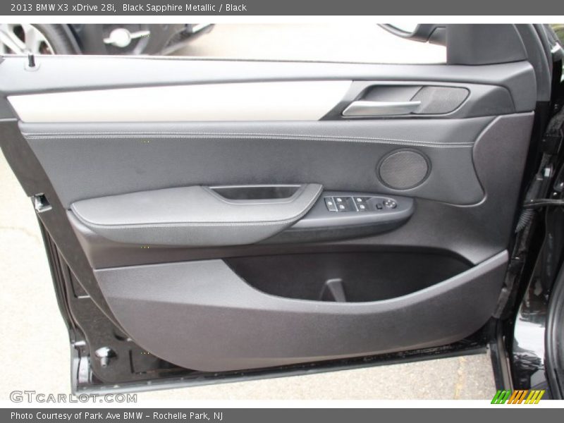 Black Sapphire Metallic / Black 2013 BMW X3 xDrive 28i