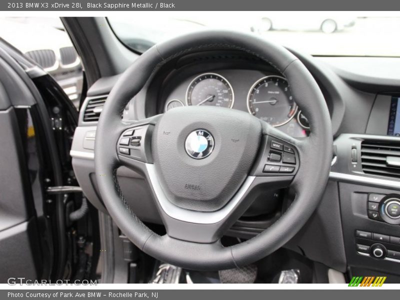 Black Sapphire Metallic / Black 2013 BMW X3 xDrive 28i