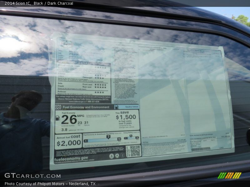  2014 tC  Window Sticker