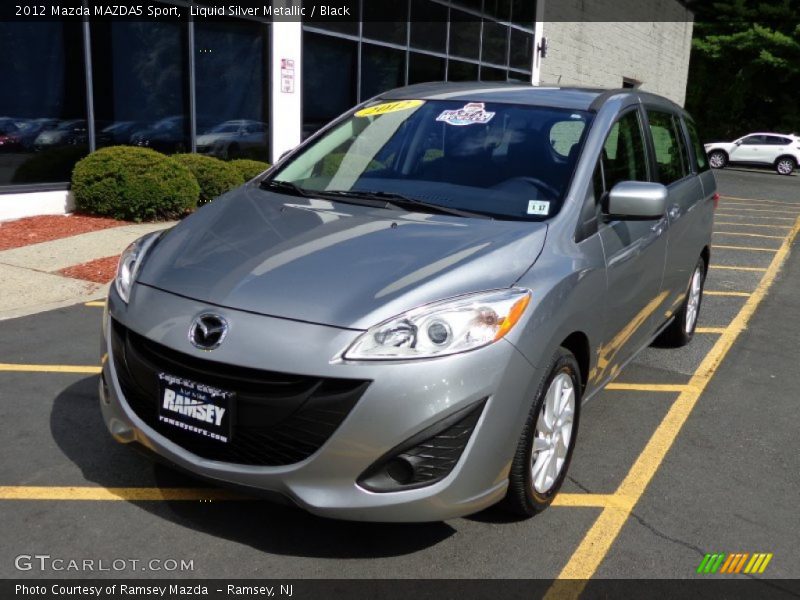 Liquid Silver Metallic / Black 2012 Mazda MAZDA5 Sport